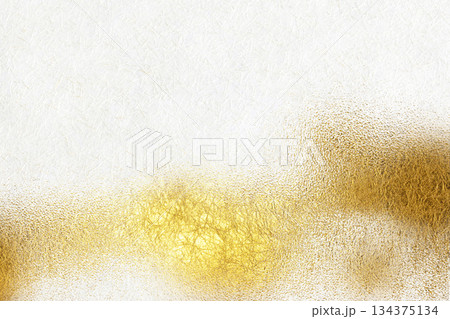 白和紙に金の模様が描かれた高級感ある背景 白和紙に金の模様が描かれた高級感ある背景 134375134