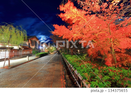 【京都府】祇園白川の夜景 134375655