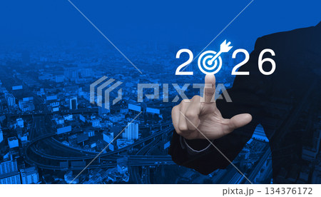 Business happy new year 2026 success concept 134376172