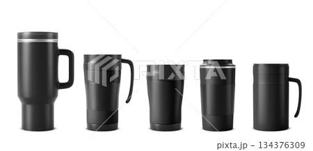 Tumbler cup mockup set isolated on white Tumbler cup mockup set isolated on white 134376309