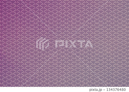 紫色の布生地に白色の青海波模様のグラデーションがある背景画像10 134376480