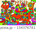 温泉の竜・背景付き 温泉の竜・背景付き 134376781