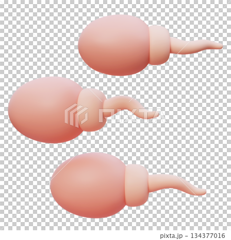 sperm cartoon style 3D icon graphic 134377016