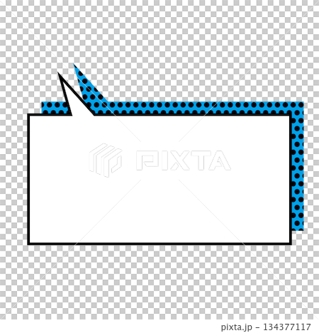 Simple speech bubble illustration, horizontal, square Simple speech bubble illustration, horizontal, square 134377117