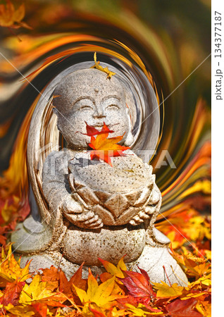 紅葉 とお地蔵様 134377187
