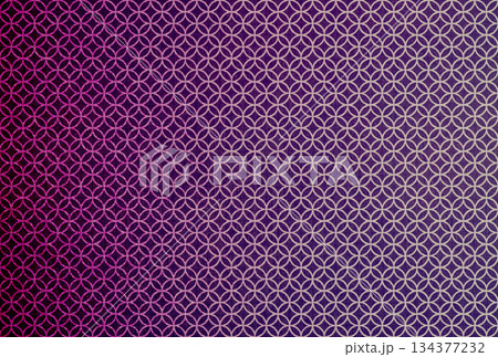 紫色の布生地に白色の七宝模様のグラデーションがある背景画像13 紫色の布生地に白色の七宝模様のグラデーションがある背景画像13 134377232