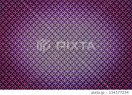 紫色の布生地に白色の七宝模様のグラデーションがある背景画像15 134377234