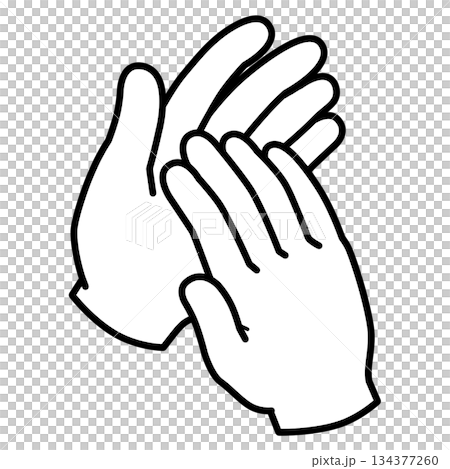 拍手　イラスト素材 134377260