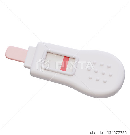negative Pregnancy Test Device cartoon style 3D graphic 134377723