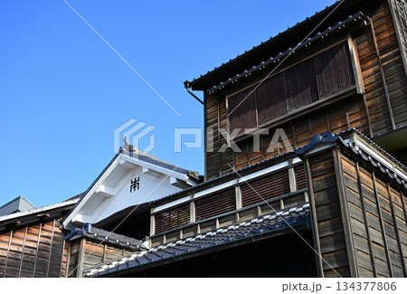 犬山城下町の町並み（愛知県犬山市） 134377806