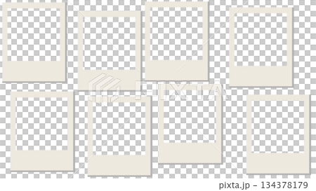 隨機排列的寶麗來相框 隨機排列的寶麗來相框 134378179