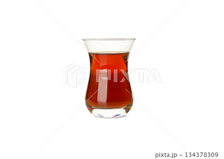 Ramadan, Traditional tea in a glass, isolated, PNG Ramadan, Traditional tea in a glass, isolated, PNG 134378309
