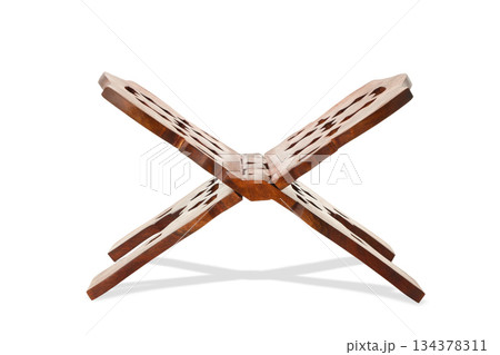 Wooden Quran stand for reading and display, isolated, PNG Wooden Quran stand for reading and display, isolated, PNG 134378311
