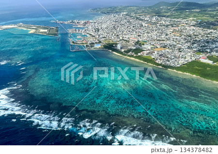 沖縄　石垣島の空撮　 134378482