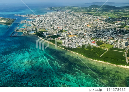 沖縄 石垣島の空撮 沖縄 石垣島の空撮 134378485