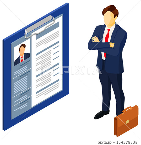 Isometric Employment and Hiring Concept 134378538
