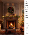 暖炉のある部屋 134379184