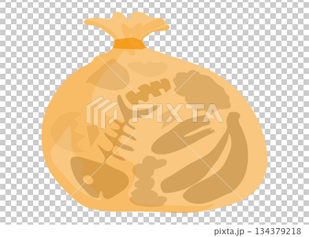 Burnable garbage illustration Burnable garbage illustration 134379218