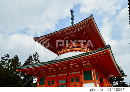 高野山・壇上伽藍の「根本大塔」(高野山 金剛峰寺/和歌山県伊都郡高野町高野山) 高野山・壇上伽藍の「根本大塔」(高野山 金剛峰寺/和歌山県伊都郡高野町高野山) 134380674