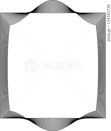Square shape line warp effect. Technology element Square shape line warp effect. Technology element 134381736