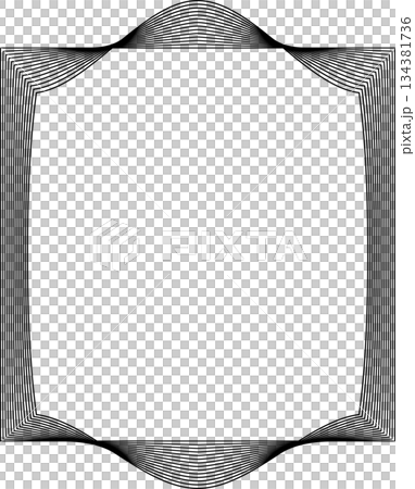 Square shape line warp effect. Technology element Square shape line warp effect. Technology element 134381736
