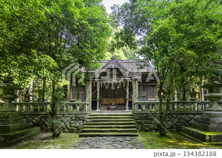秋月　秋月八幡宮　拝殿　福岡県朝倉市 134382188