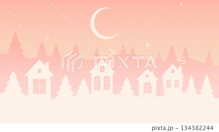 winter country landscape 134382244