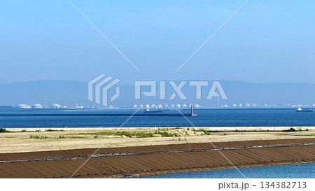 大阪府大阪市のベイエリアの風景 134382713