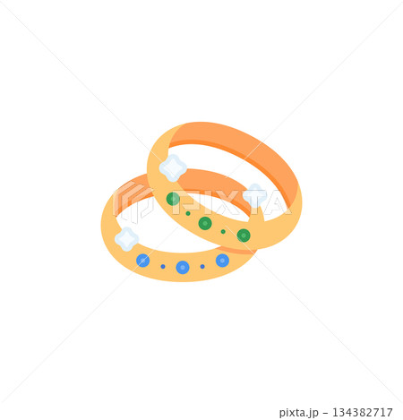 Bangle Jewelry with sparkle vector icon. Jewelry icon flat style. perfect use for logo, presentation, website, and more. modern icon design color style Bangle Jewelry with sparkle vector icon. Jewelry icon flat style. perfect use for logo, presentation, website, and more. modern icon design color style 134382717
