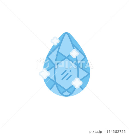Sapphire vector icon. Jewelry icon flat style. perfect use for logo, presentation, website, and more. modern icon design color style 134382723