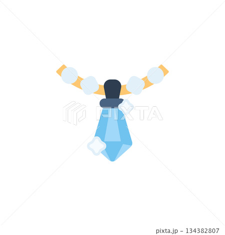 Necklace vector icon. Jewelry icon flat style. perfect use for logo, presentation, website, and more. modern icon design color style Necklace vector icon. Jewelry icon flat style. perfect use for logo, presentation, website, and more. modern icon design color style 134382807
