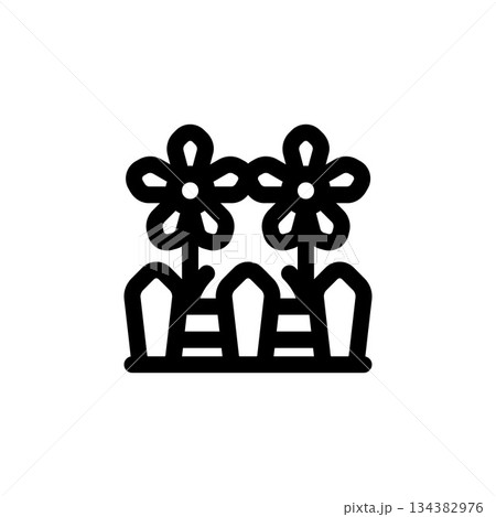 garden vector icon. real estate icon outline style. perfect use for logo, presentation, website, and more. simple modern icon design line style garden vector icon. real estate icon outline style. perfect use for logo, presentation, website, and more. simple modern icon design line style 134382976