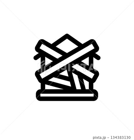 eviction vector icon. real estate icon outline style. perfect use for logo, presentation, website, and more. simple modern icon design line style 134383130