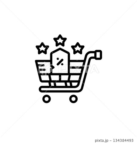black friday vector icon line style. Perfect for website, application, commerce, presentation, logo and more. simple, thin and modern outline icon black friday vector icon line style. Perfect for website, application, commerce, presentation, logo and more. simple, thin and modern outline icon 134384493