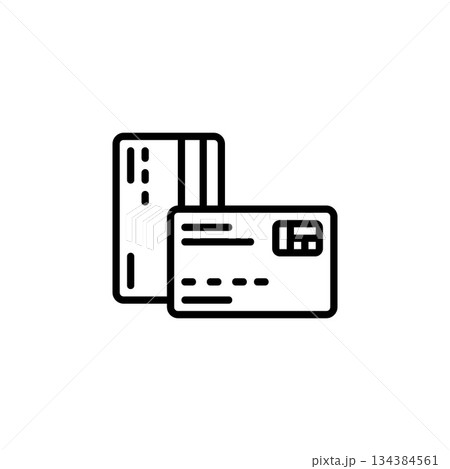 credit card vector icon line style. Perfect for website, application, commerce, presentation, logo and more. simple, thin and modern outline icon credit card vector icon line style. Perfect for website, application, commerce, presentation, logo and more. simple, thin and modern outline icon 134384561