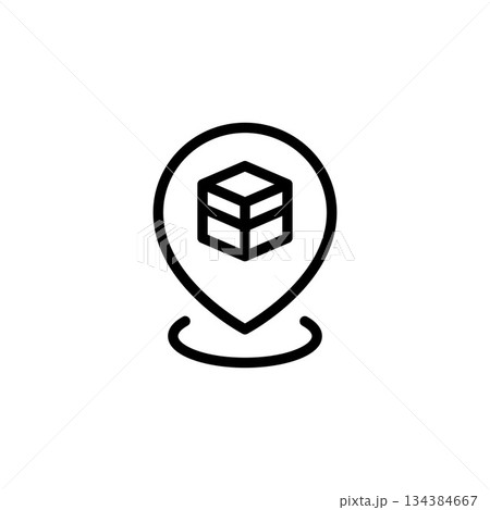 qibla icon. islamic icon. perfect to logo, presentation, template, website, application, and more product. vector icon design line style 134384667