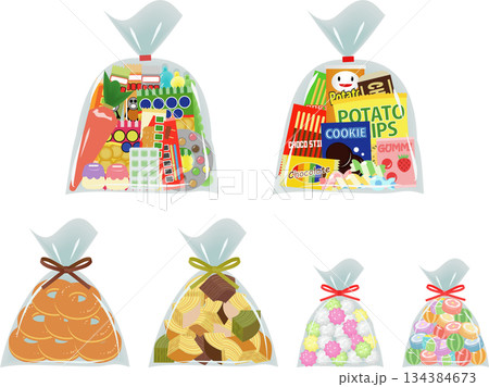 お菓子袋詰めセット2 134384673