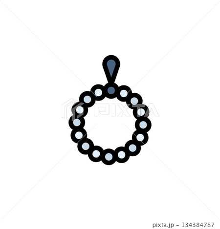 prayer beads vector icon filled line style. perfect use for logo, presentation, website, and more. simple modern icon design color line style prayer beads vector icon filled line style. perfect use for logo, presentation, website, and more. simple modern icon design color line style 134384787