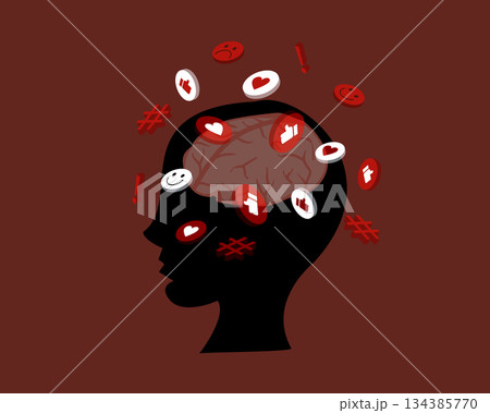 Social Media Overload The Mind Digital Burden 134385770