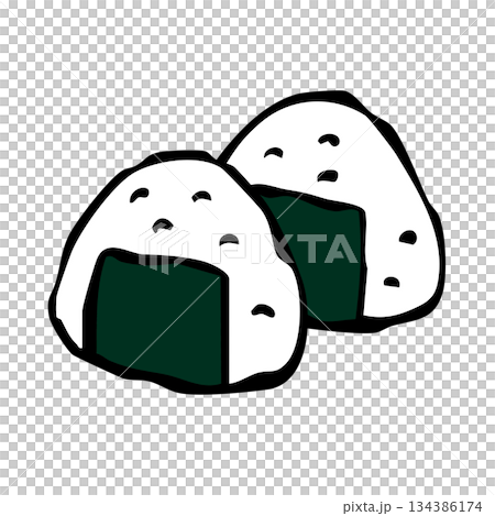 おにぎり2個セット 134386174