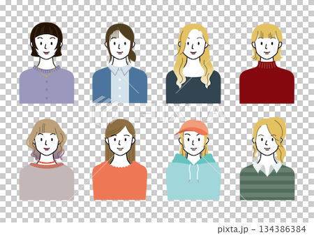 Various women 134386384