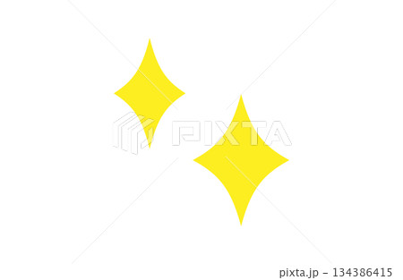 キラキラのアイコンイラスト 134386415