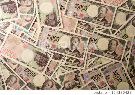 一面の一万円札 一面の一万円札 134386428