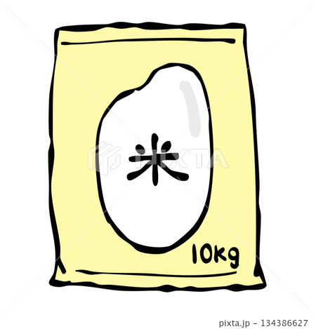 お米のパッケージ_お米10kg お米のパッケージ_お米10kg 134386627