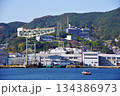 明治の産業革命を象徴するクレーンが見れる長崎市の景観 134386973