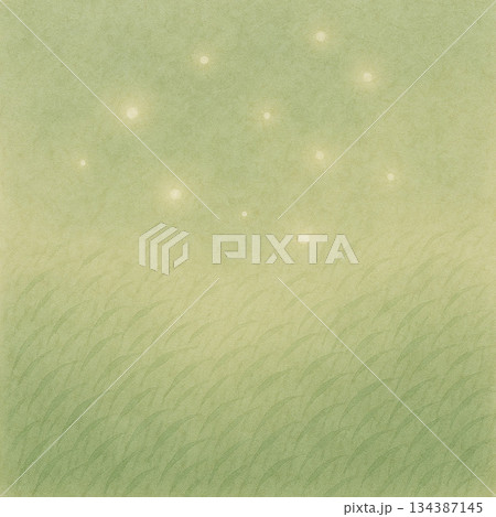 草原シリーズ：光の粒が漂う草原の背景 134387145