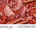 Processed Meats background 134388438