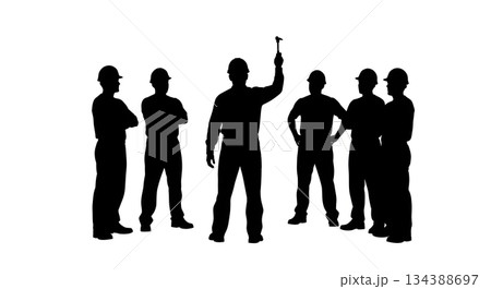 Toolbox Talk Safety Meeting Silhouette Pack Toolbox Talk Safety Meeting Silhouette Pack 134388697