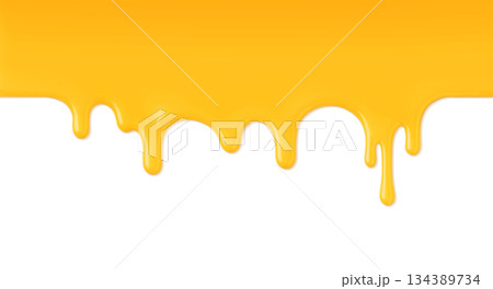 垂れるチーズ イラスト リアル 134389734