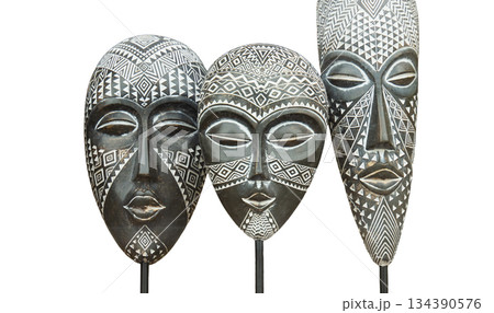 idol masks isolated 134390576